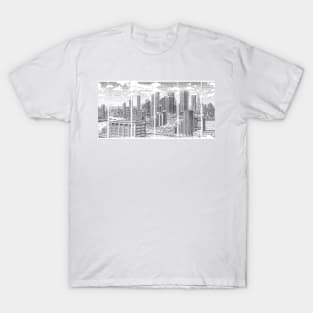 Typewriter Art: London Panorama T-Shirt